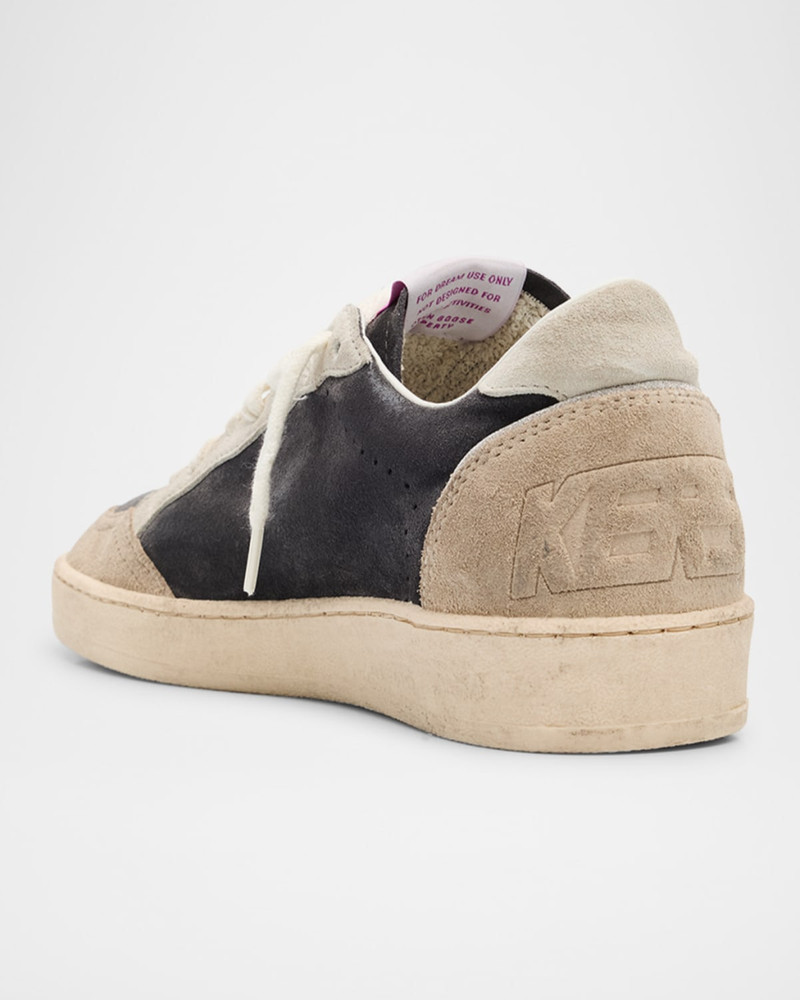Ball Star Mixed Leather Low-Top Sneakers 4