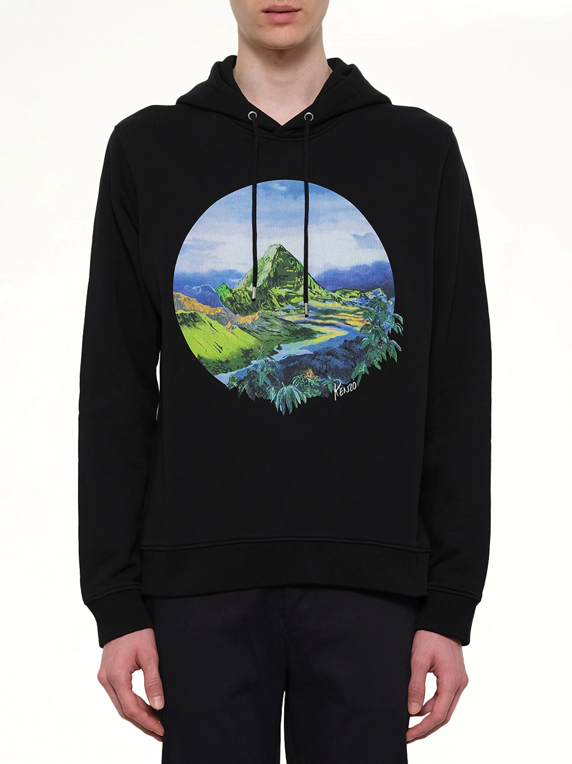 Landscape Hoodie in Black - 1