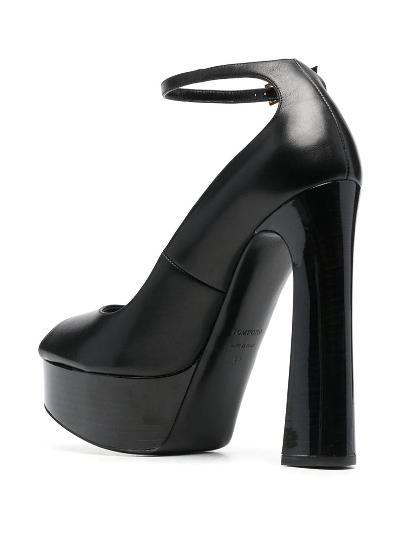 padlock charm platform pumps 3