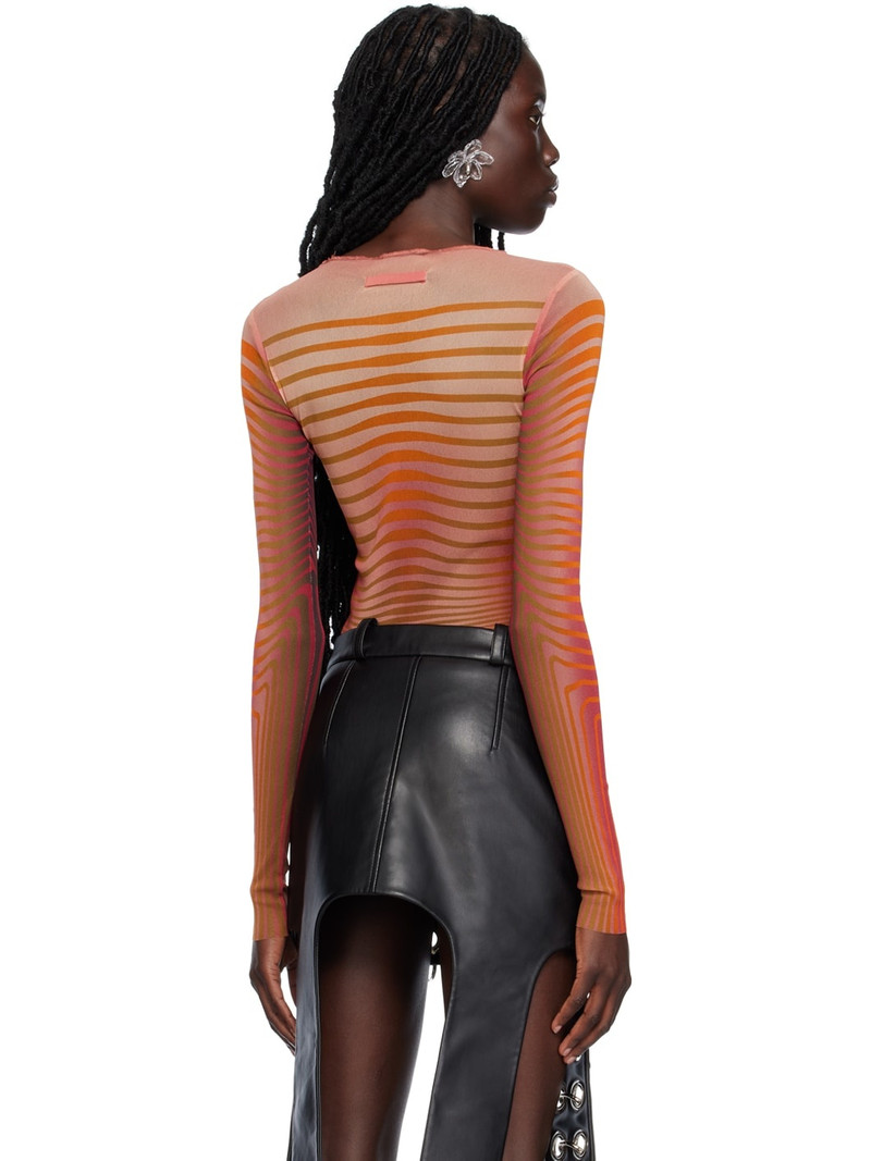 stripe-pattern mesh top 3