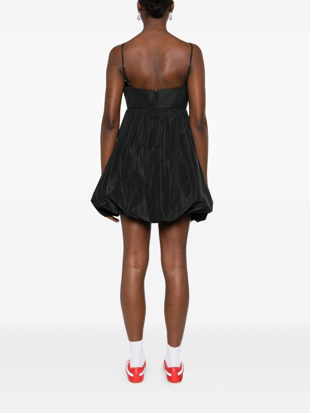 sweetheart-neckline mini dress - 4