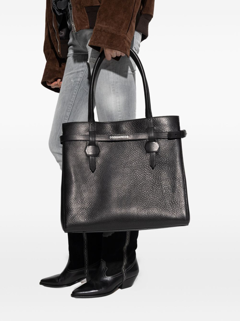 DSQUARED2 strap leather tote bag outlook