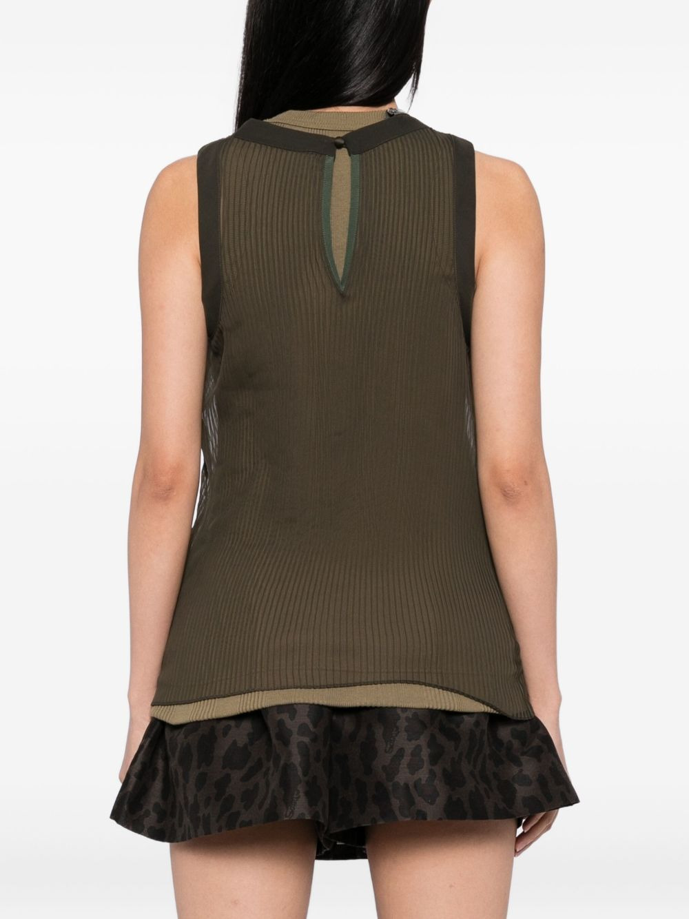 pleated vest - 4