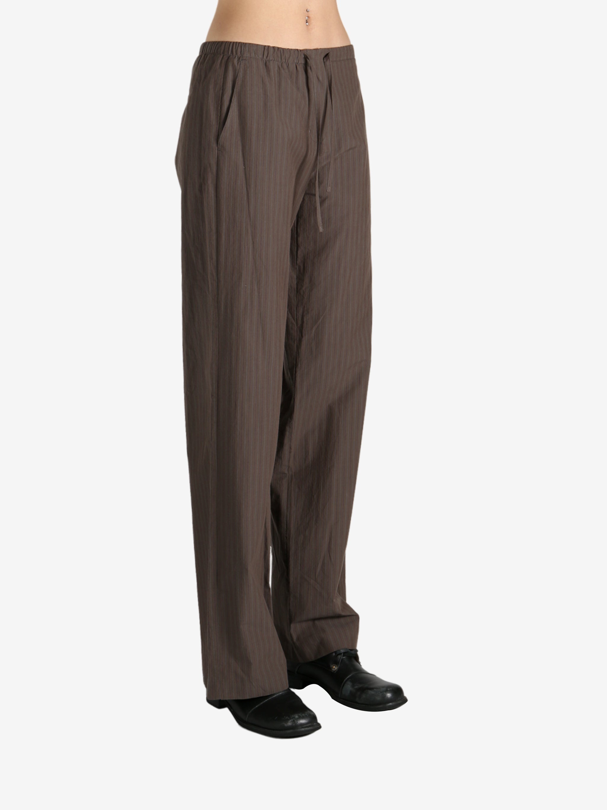 AMOMENTO - Women Stripe Banding Pants - 2