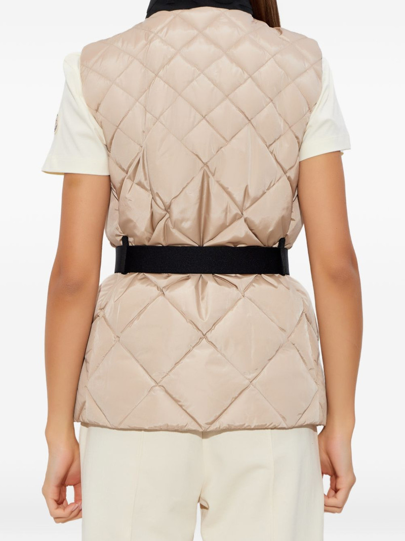quilted belted gilet 4