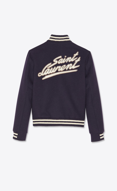 SAINT LAURENT saint laurent teddy jacket in wool outlook