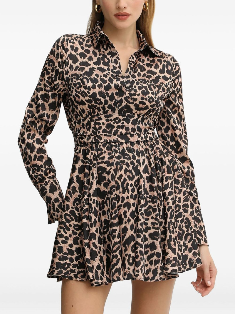 animal-print mini dress 1