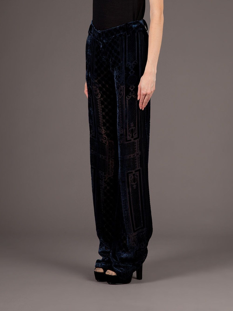 brocade wide leg trouser 4
