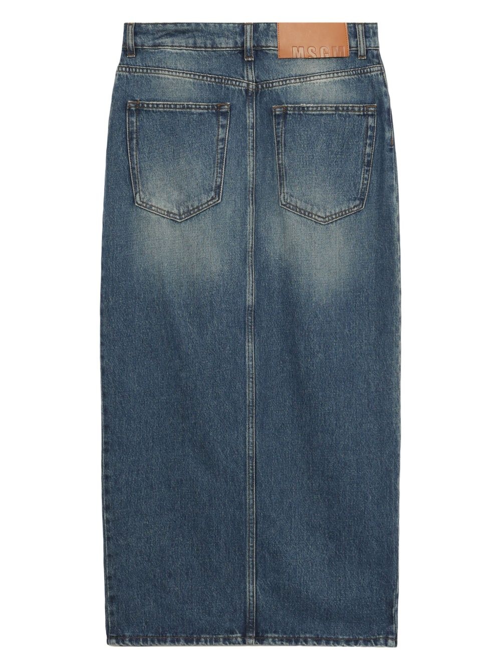 denim midi skirt - 6