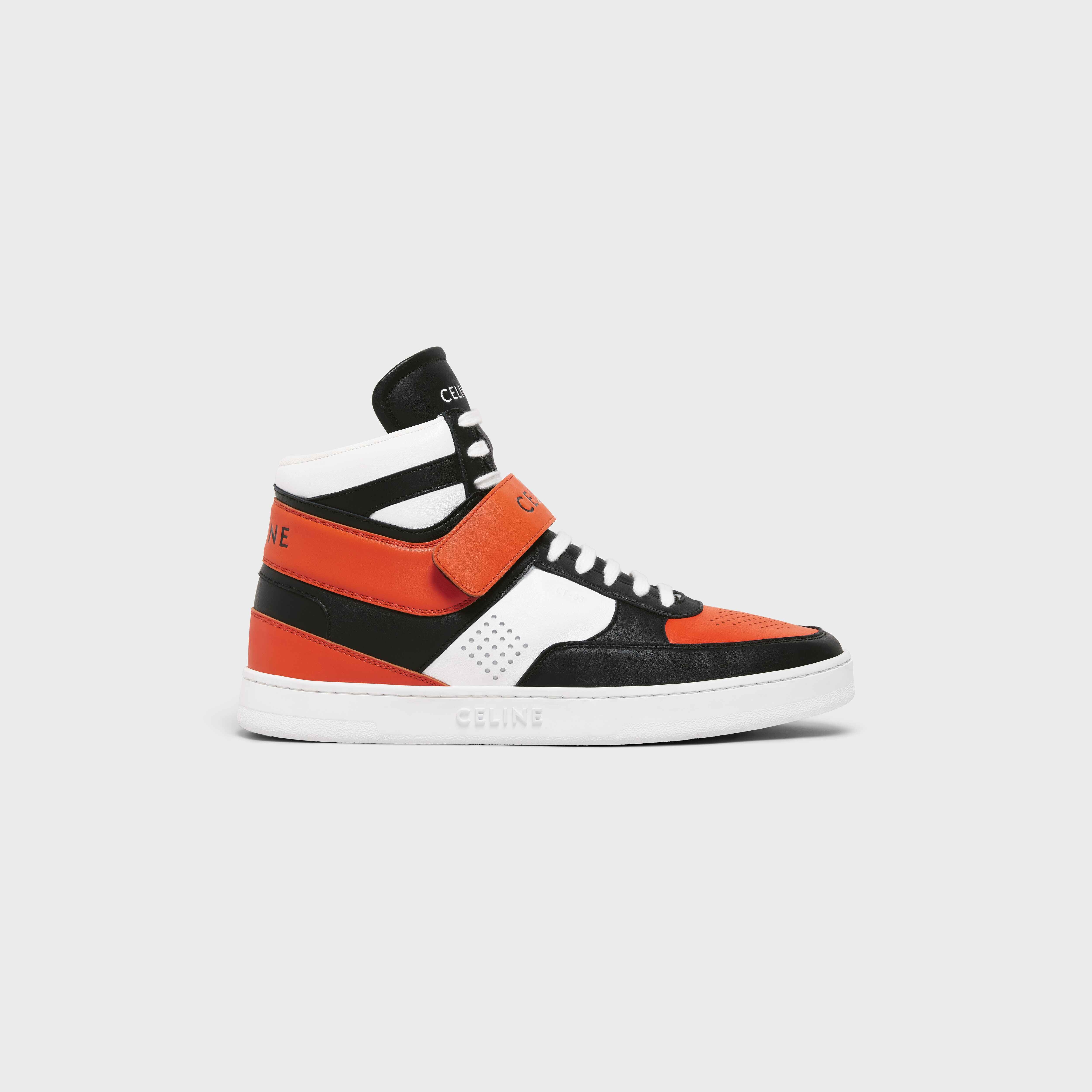 CT-03 HIGH SNEAKER WITH VELCRO in CALFSKIN - 1