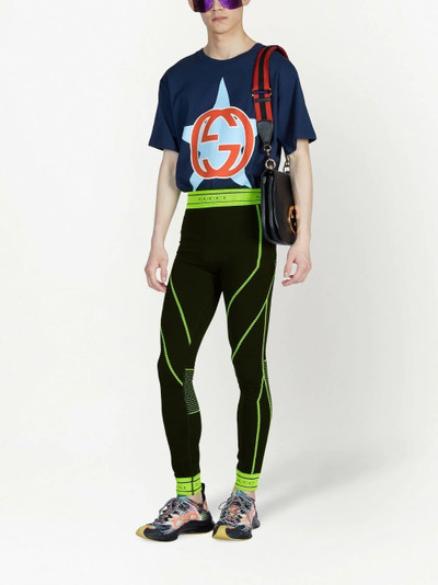 GUCCI logo jacquard leggings outlook