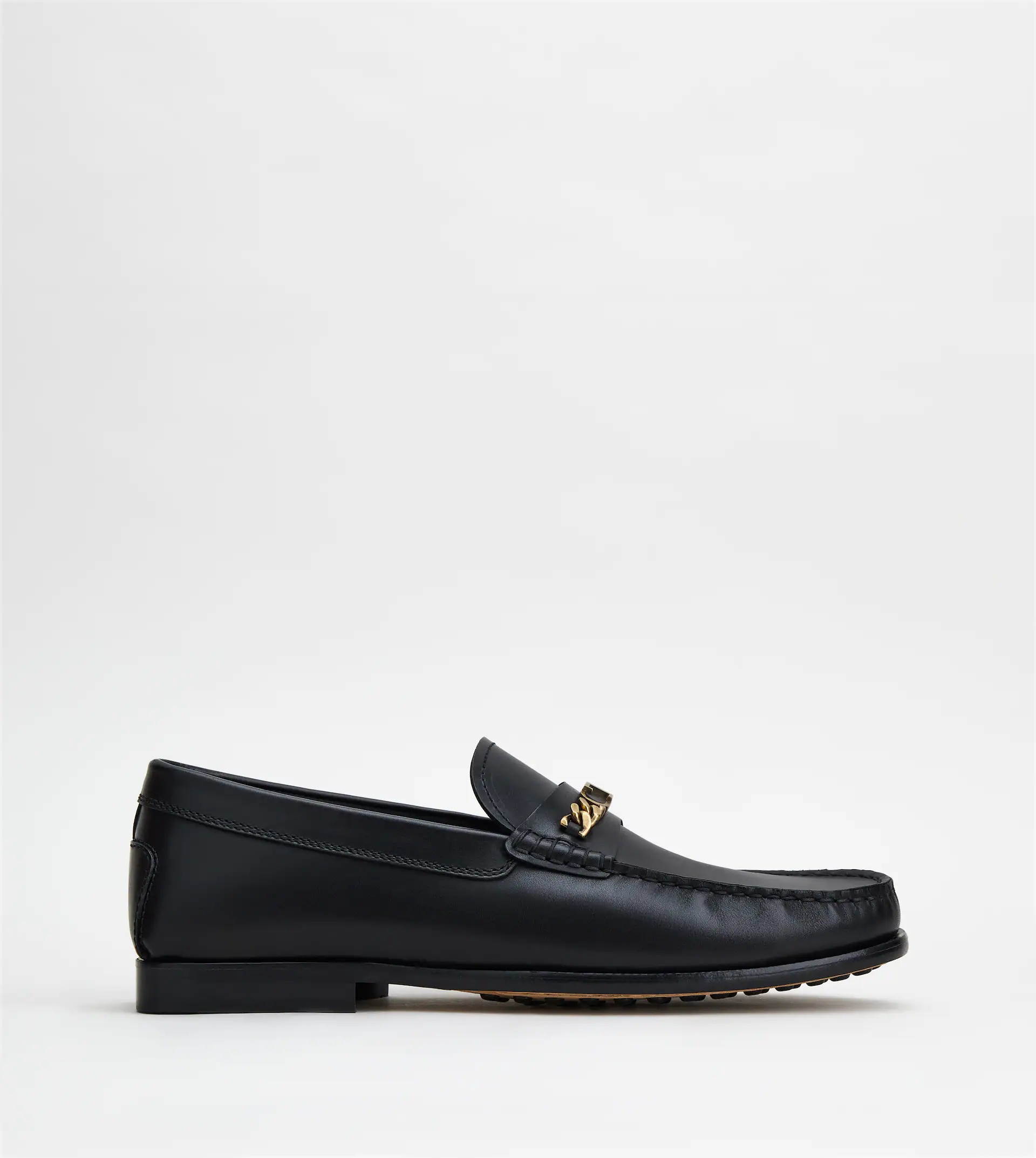 LOAFERS IN LEATHER - BLACK - 1