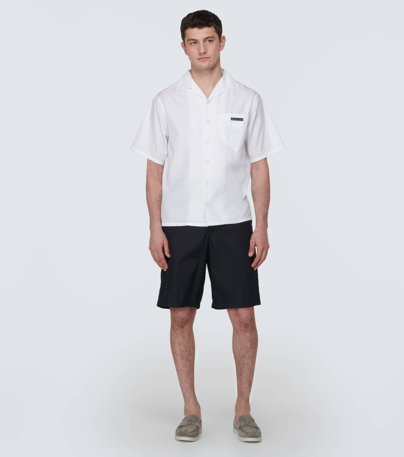 Prada Logo suede loafers outlook