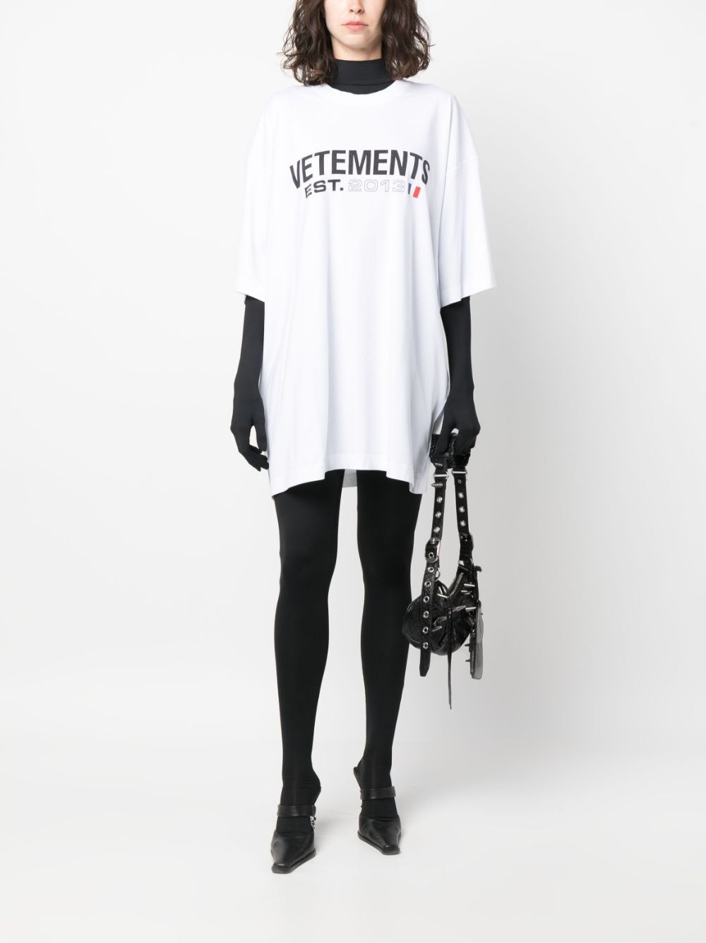 logo-print cotton T-shirt - 3