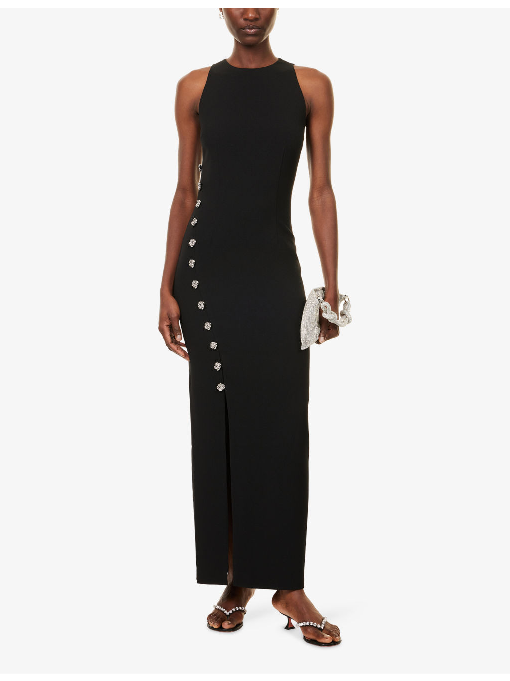 Dimitra Button Woven Midi Dress - 2