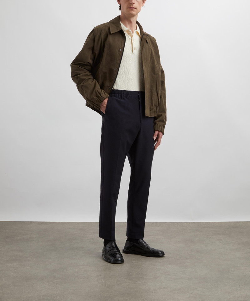 NN07 Billie Drawstring Seersucker Trousers outlook