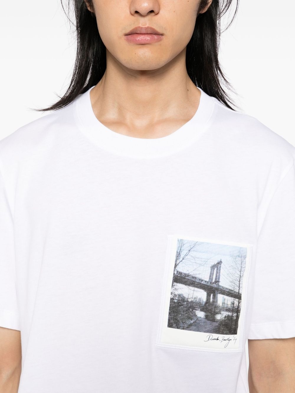 New York Bridge Postcard T-shirt - 4