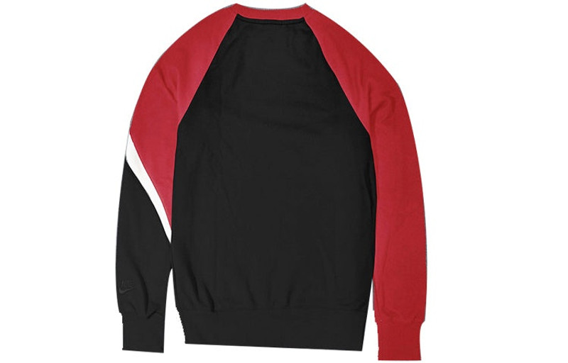 Nike Nike Big Swoosh LOGo Sportswear French Terry Red/Black AR3089-010 outlook