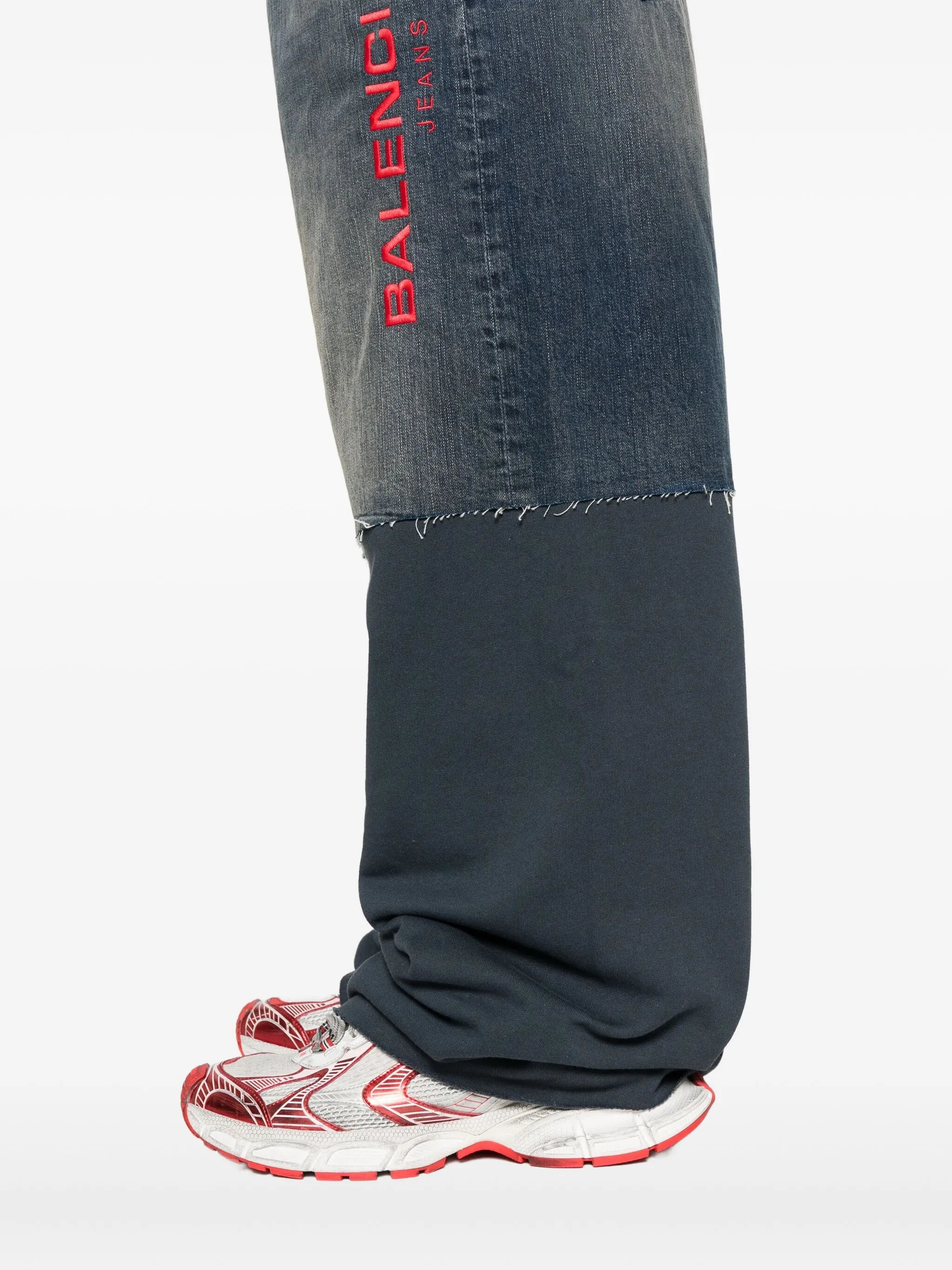 Balenciaga Embroidered-patchwork Trousers - 5