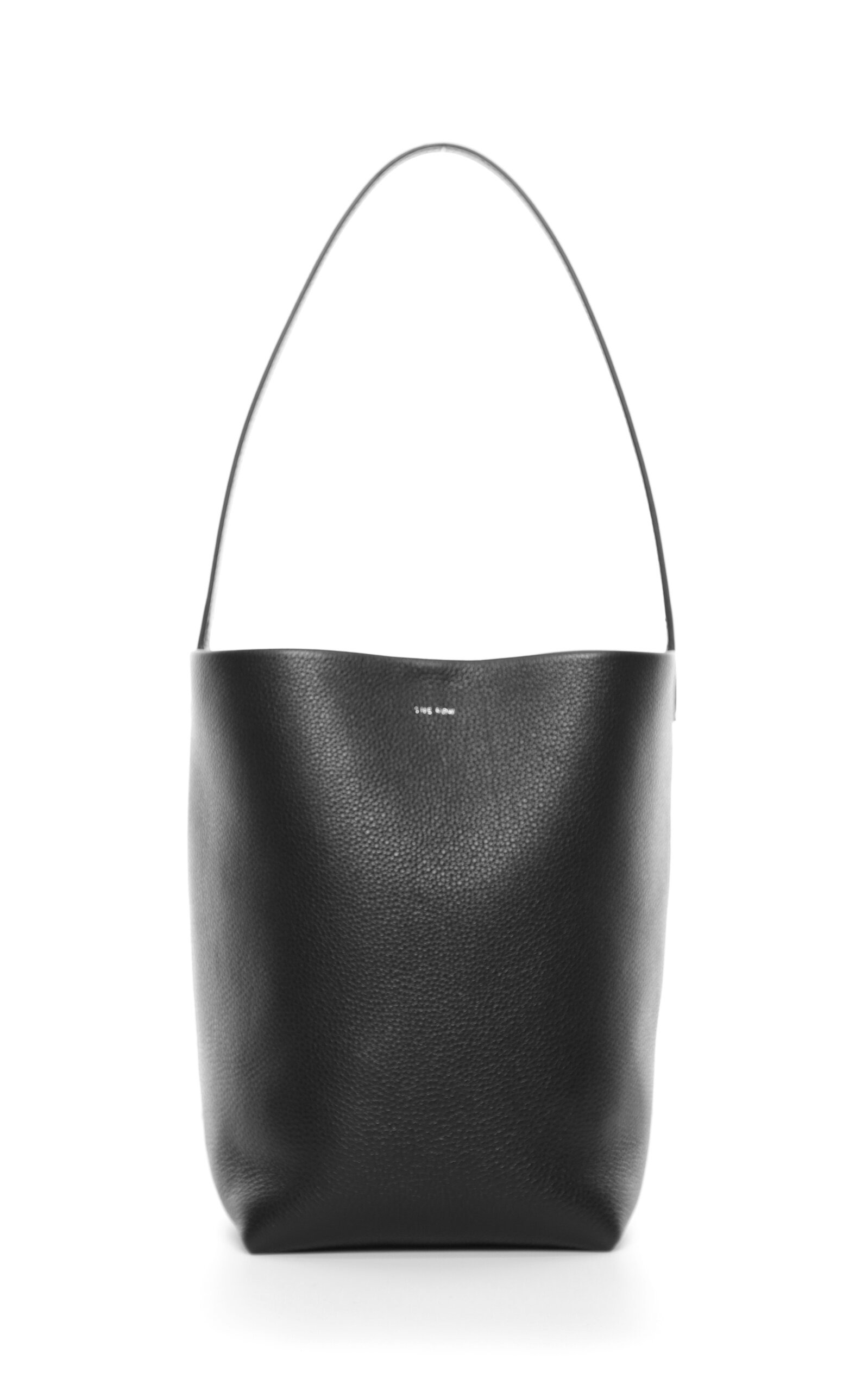 Small N/S Park Leather Tote Bag black - 3