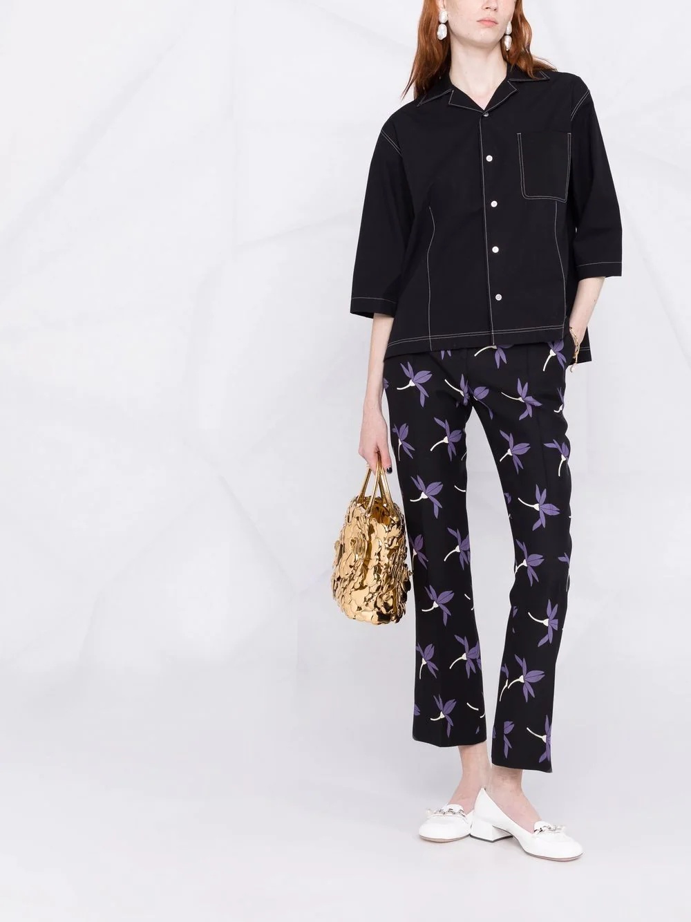 Fairy Flowers print trousers - 2