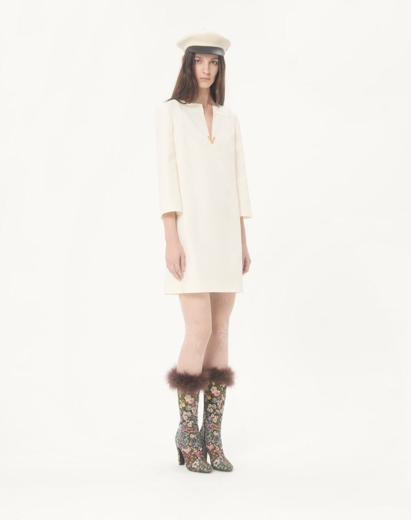 Valentino CREPE COUTURE SHORT DRESS outlook