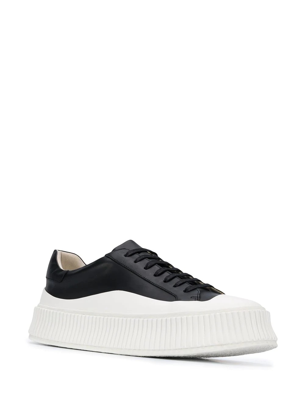 leather low-top sneakers - 2