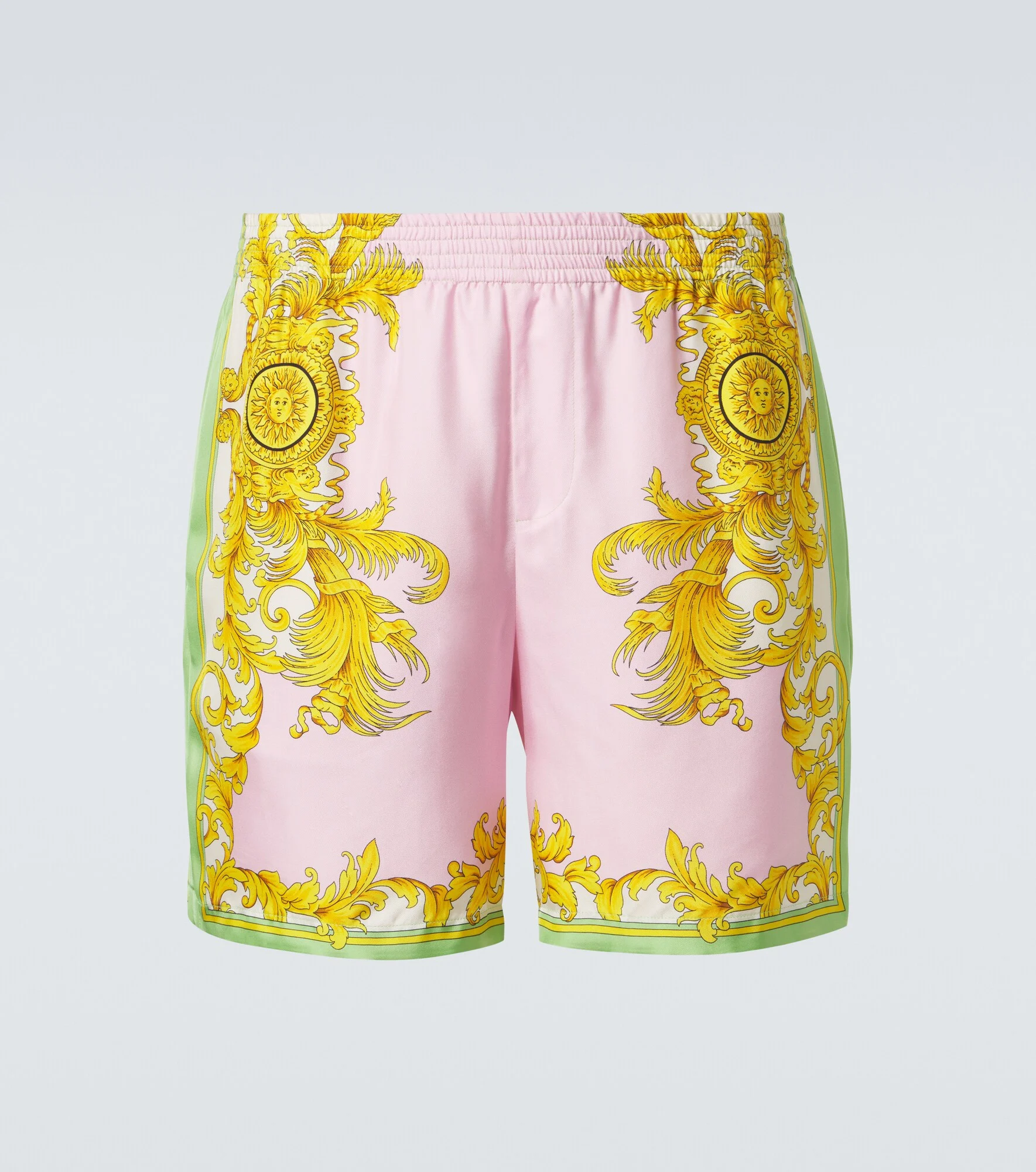 Printed silk shorts - 1