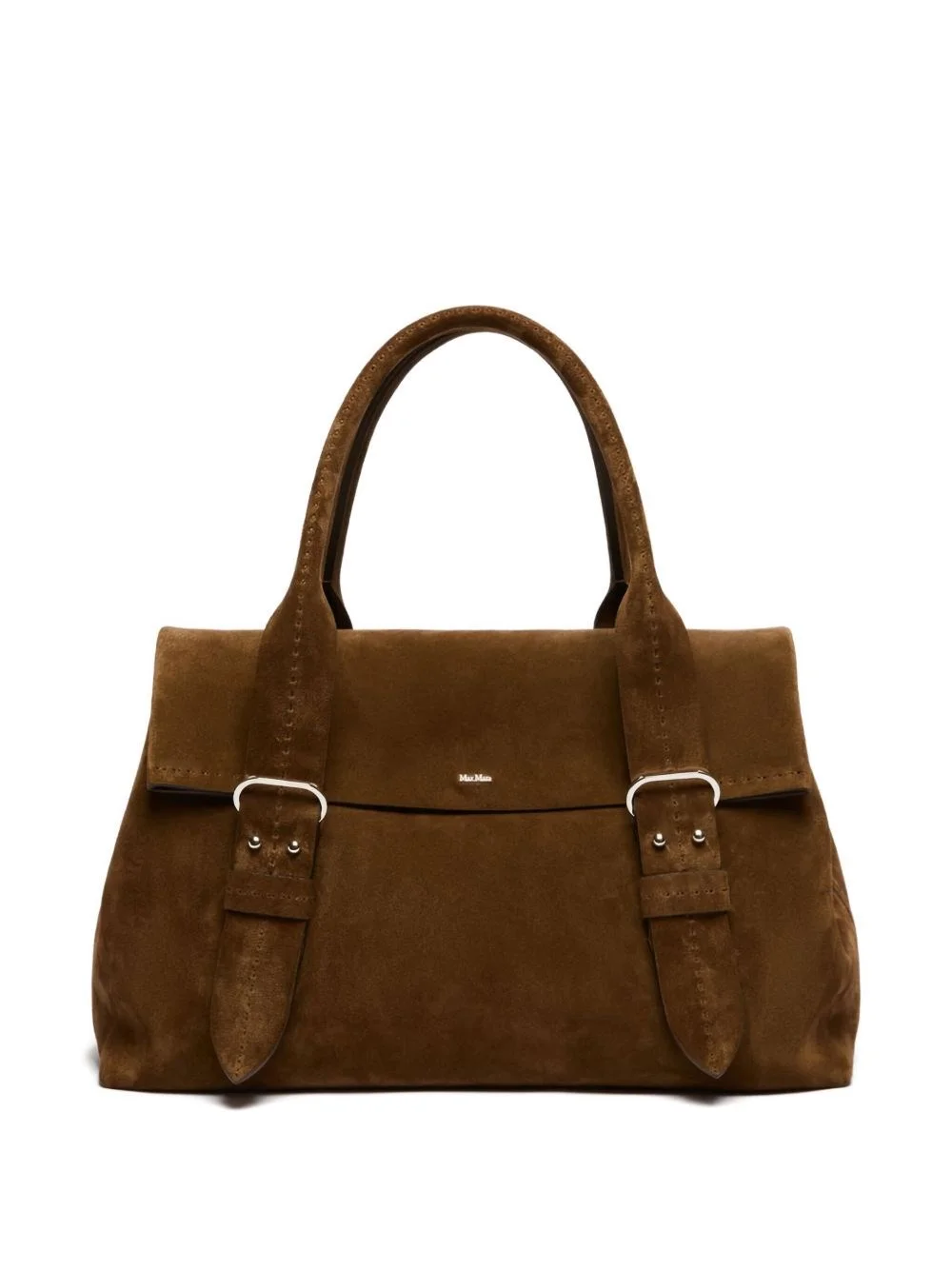Suede leather handbag - 1