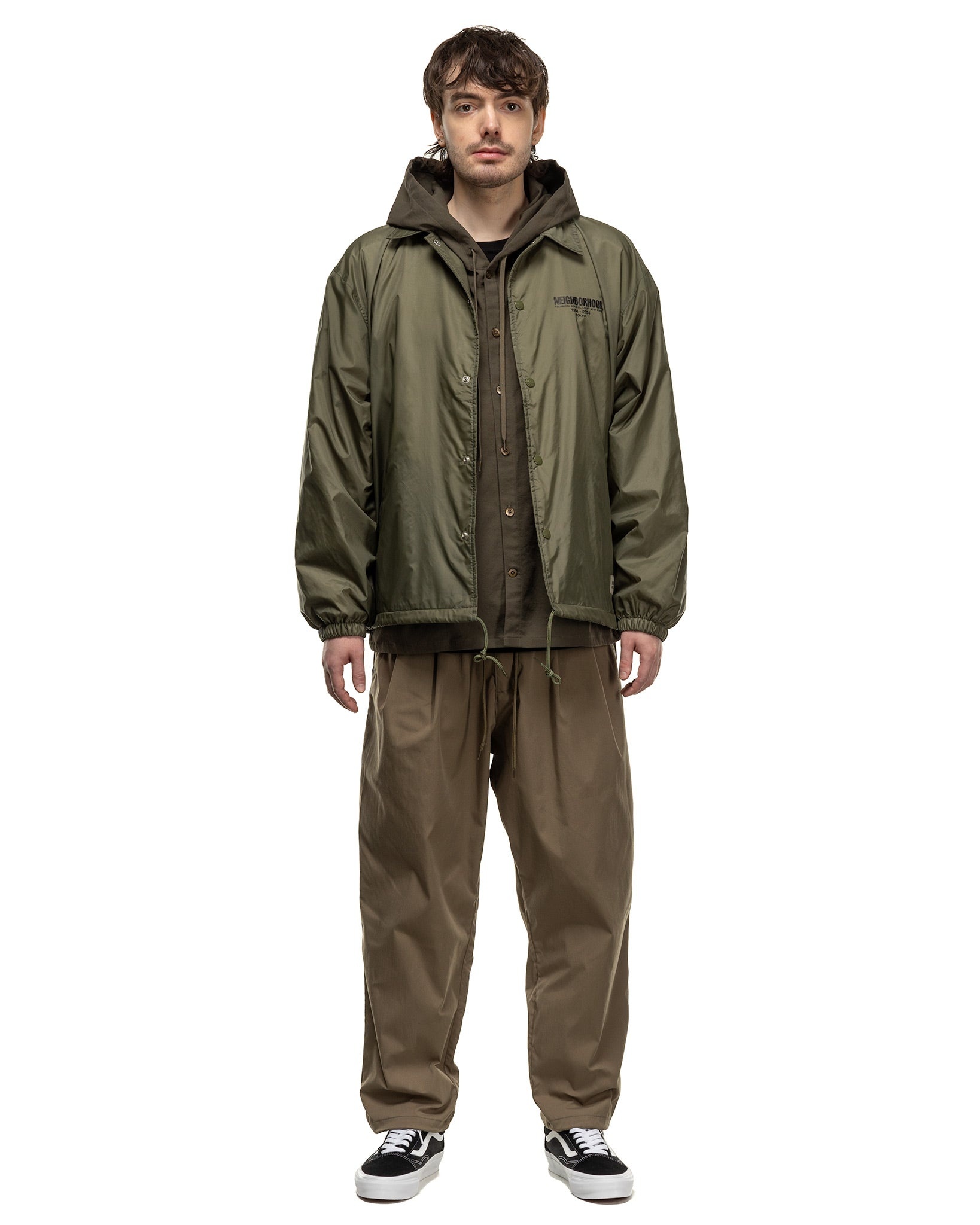Baggysilhouette Easy Pants Olive Drab - 2