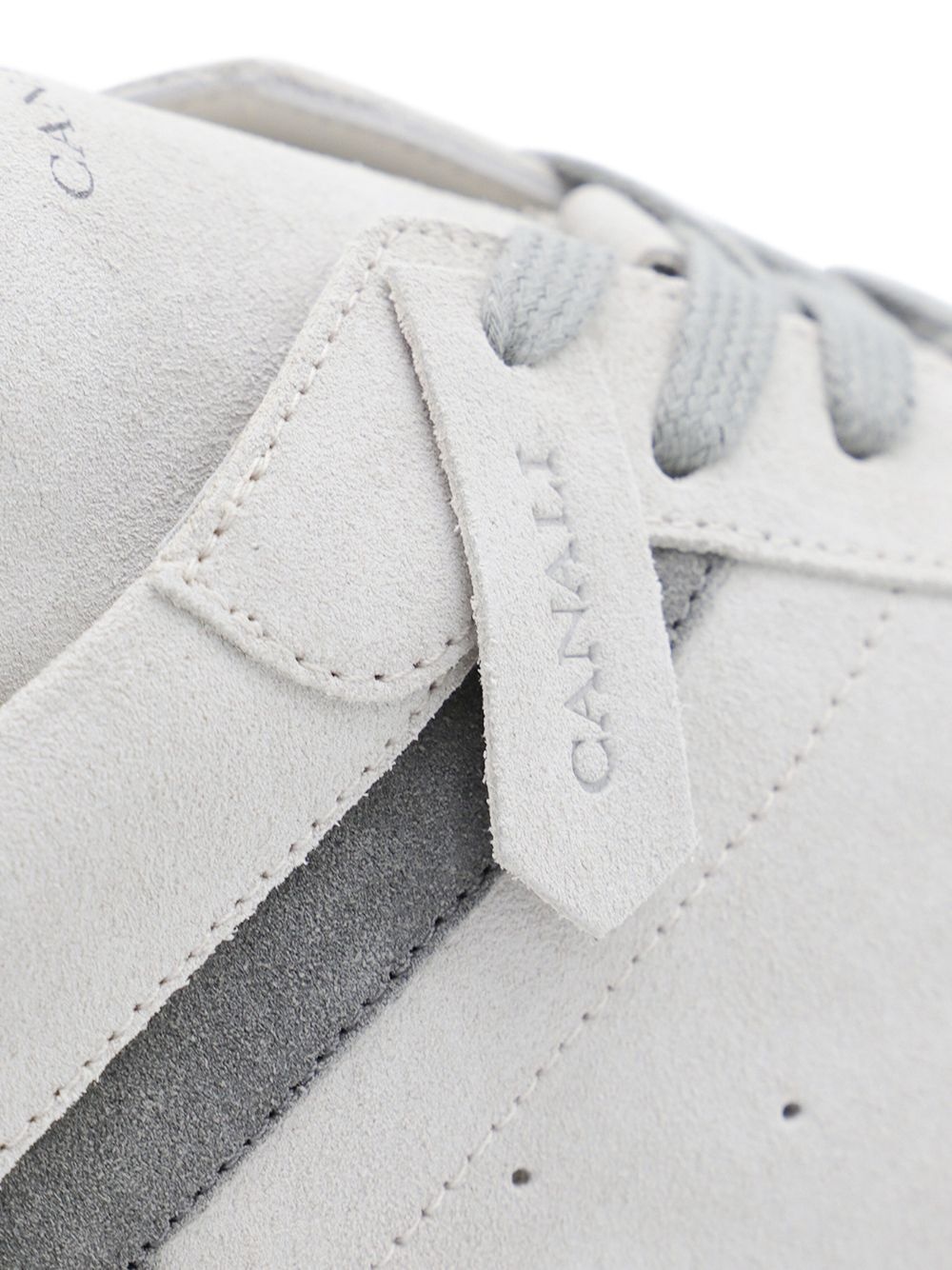 leather panelled sneakers - 4