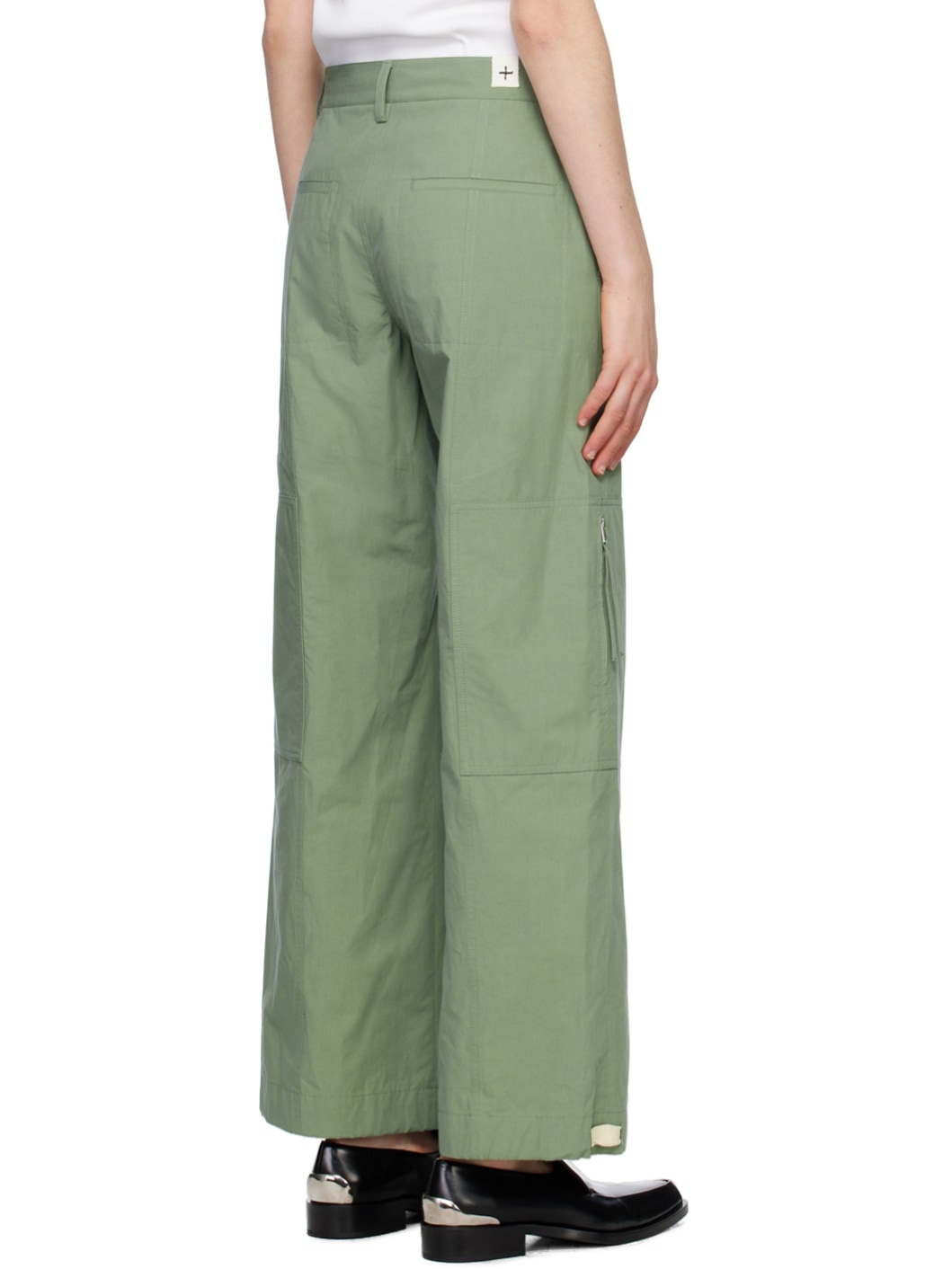 Green Zip Pocket Trousers - 3