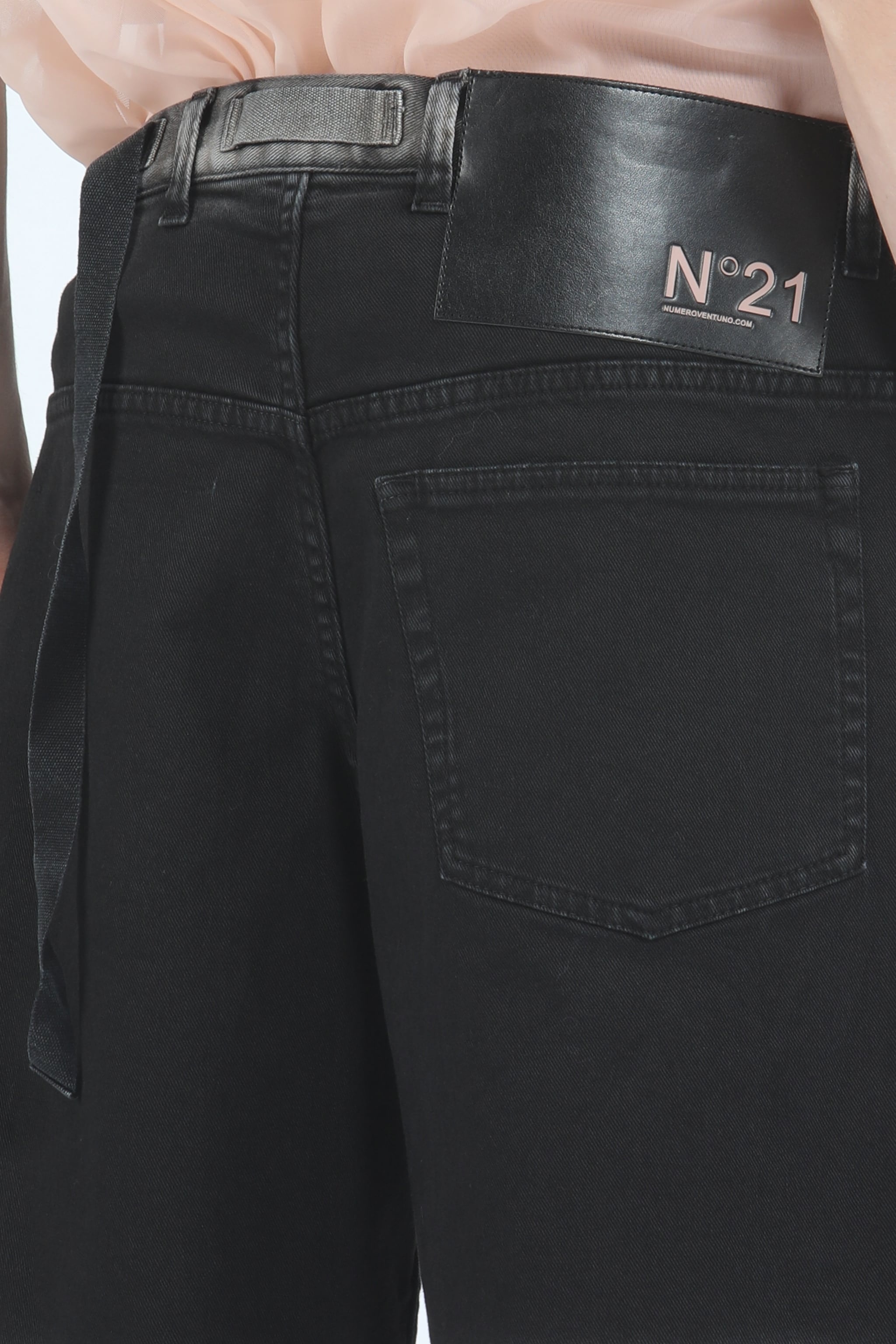ACID-WASH DENIM SHORTS - 5