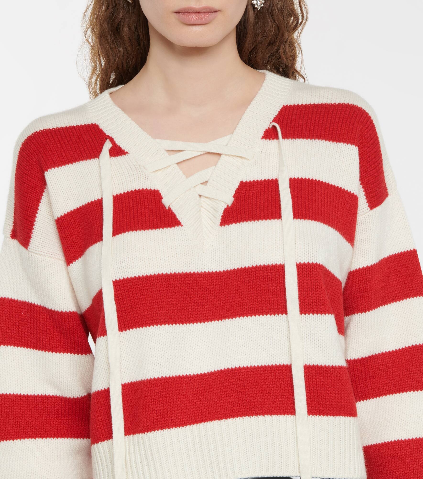 Striped cashmere sweater - 4