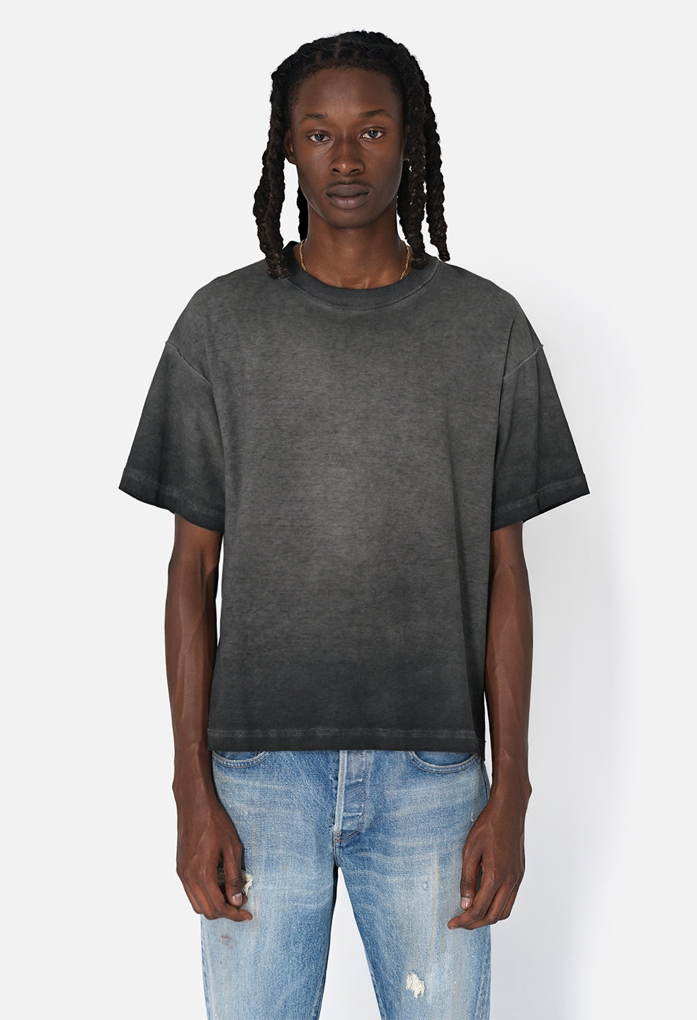 REVERSED CROPPED TEE - 3