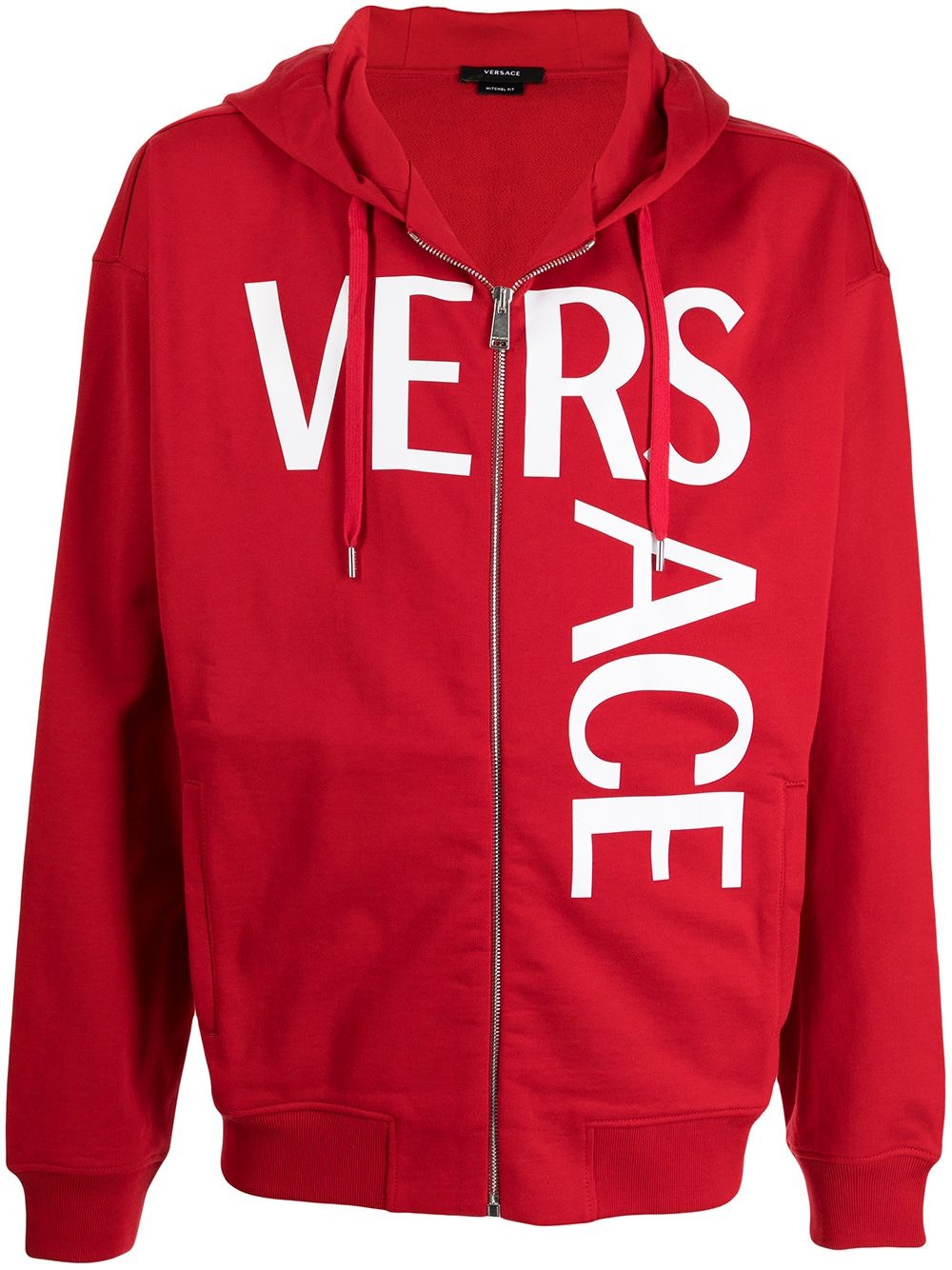 logo-print zip-up hoodie - 1