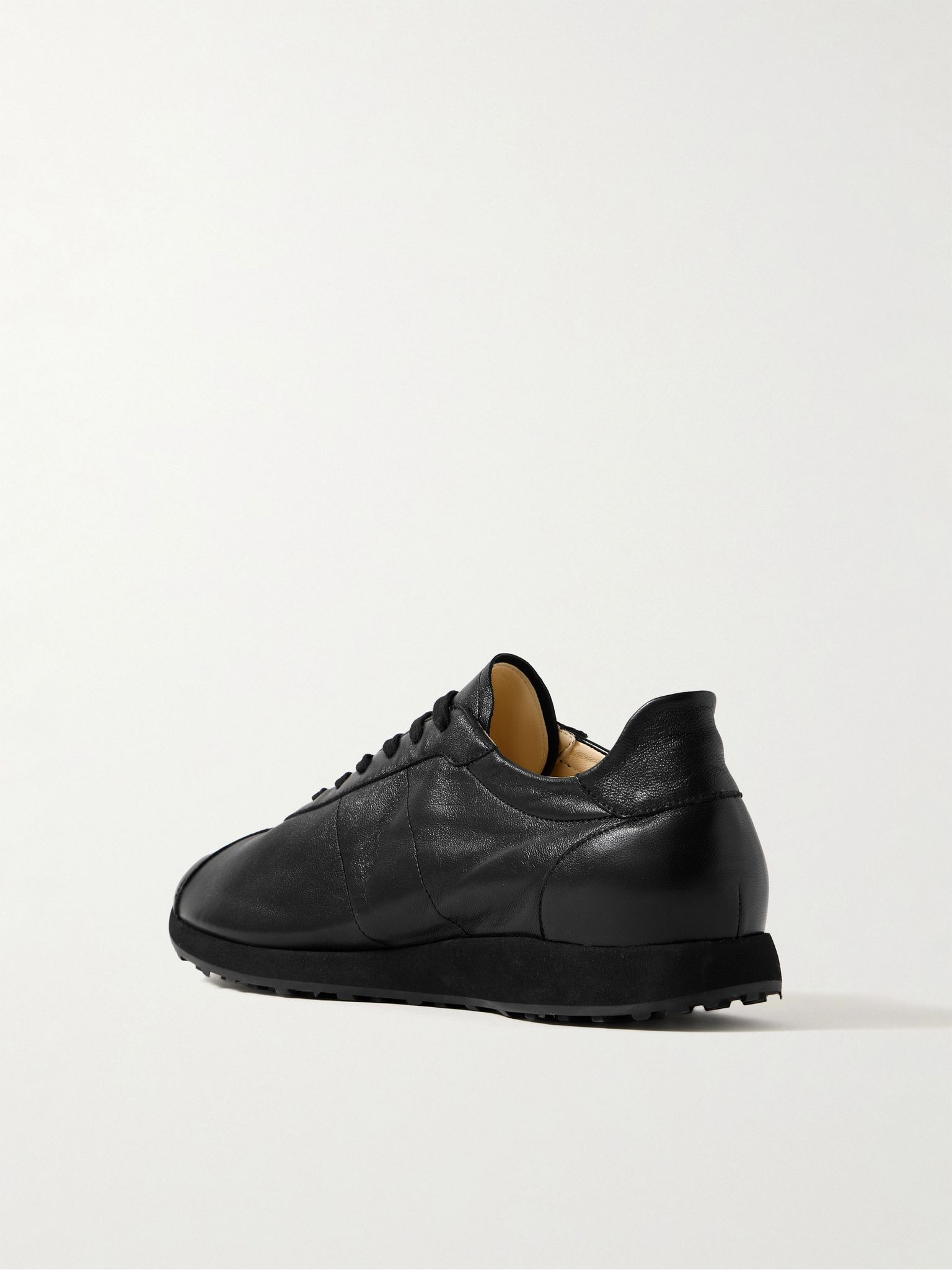 Mica Leather Sneakers Black - 4