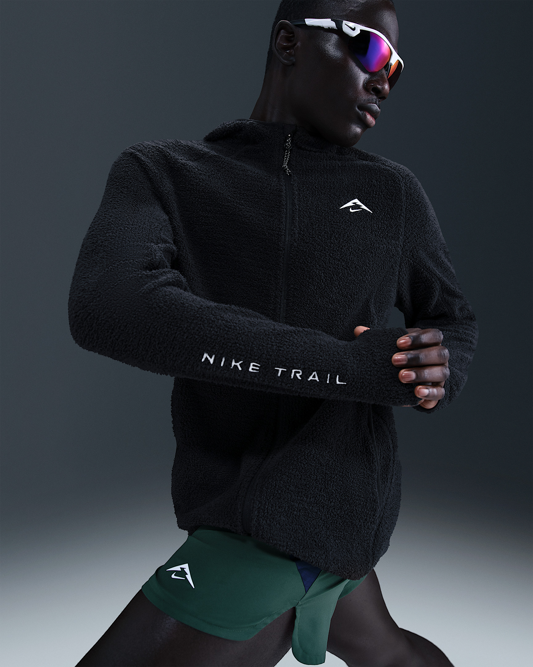 Nike Trail Men's Dri-FIT Fleece Running Jacket - 3