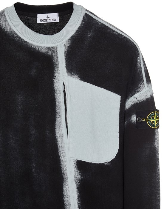 STONE ｜SWEATSHIRTS (627T2 Hand Sprayed Airbrush T STONE ISLAND 627T2 HAND SPRAYED AIRBRUSH TREATMENT