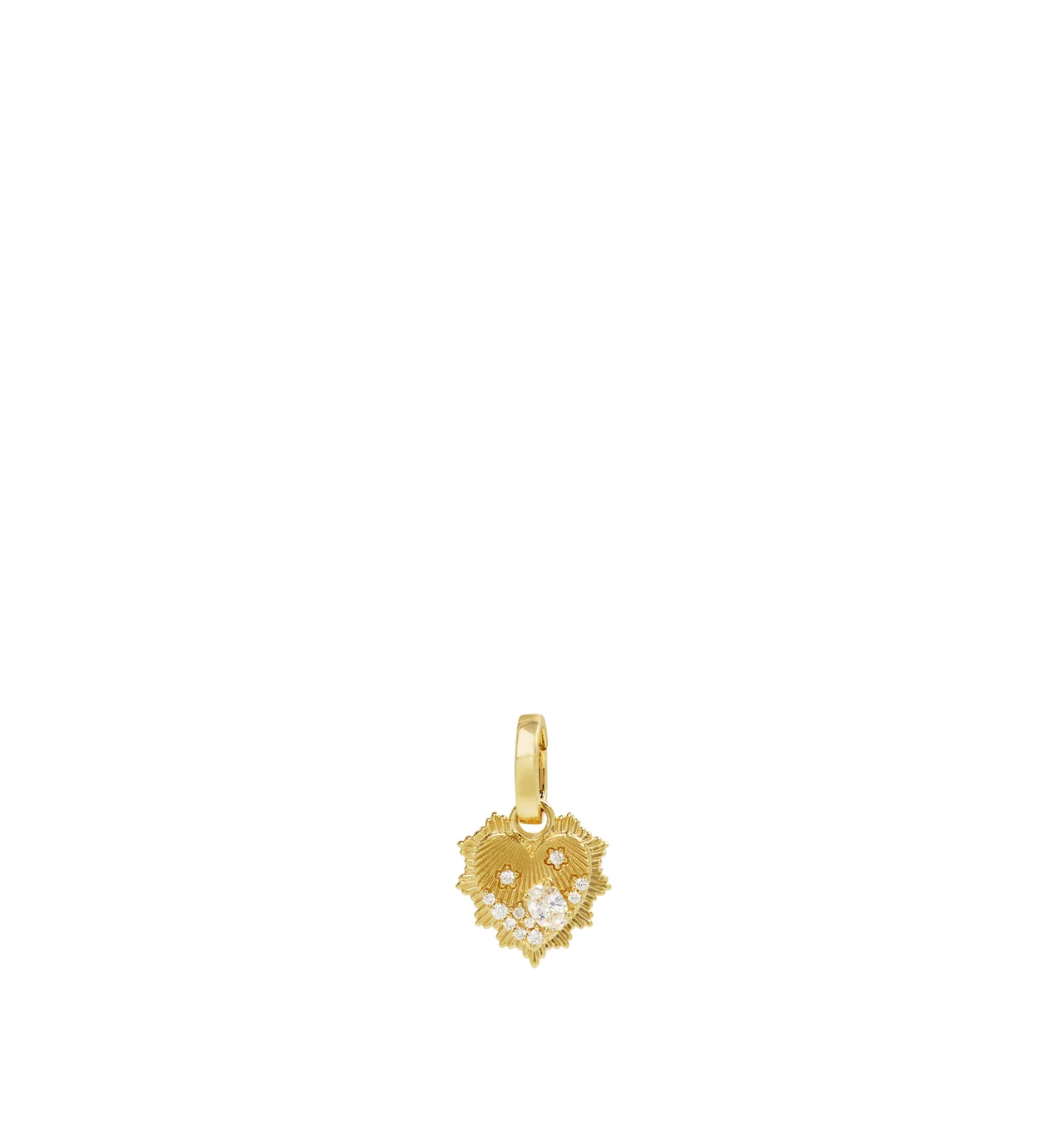 HEART: ENCRUSTED MINATURE MEDALLION - 1