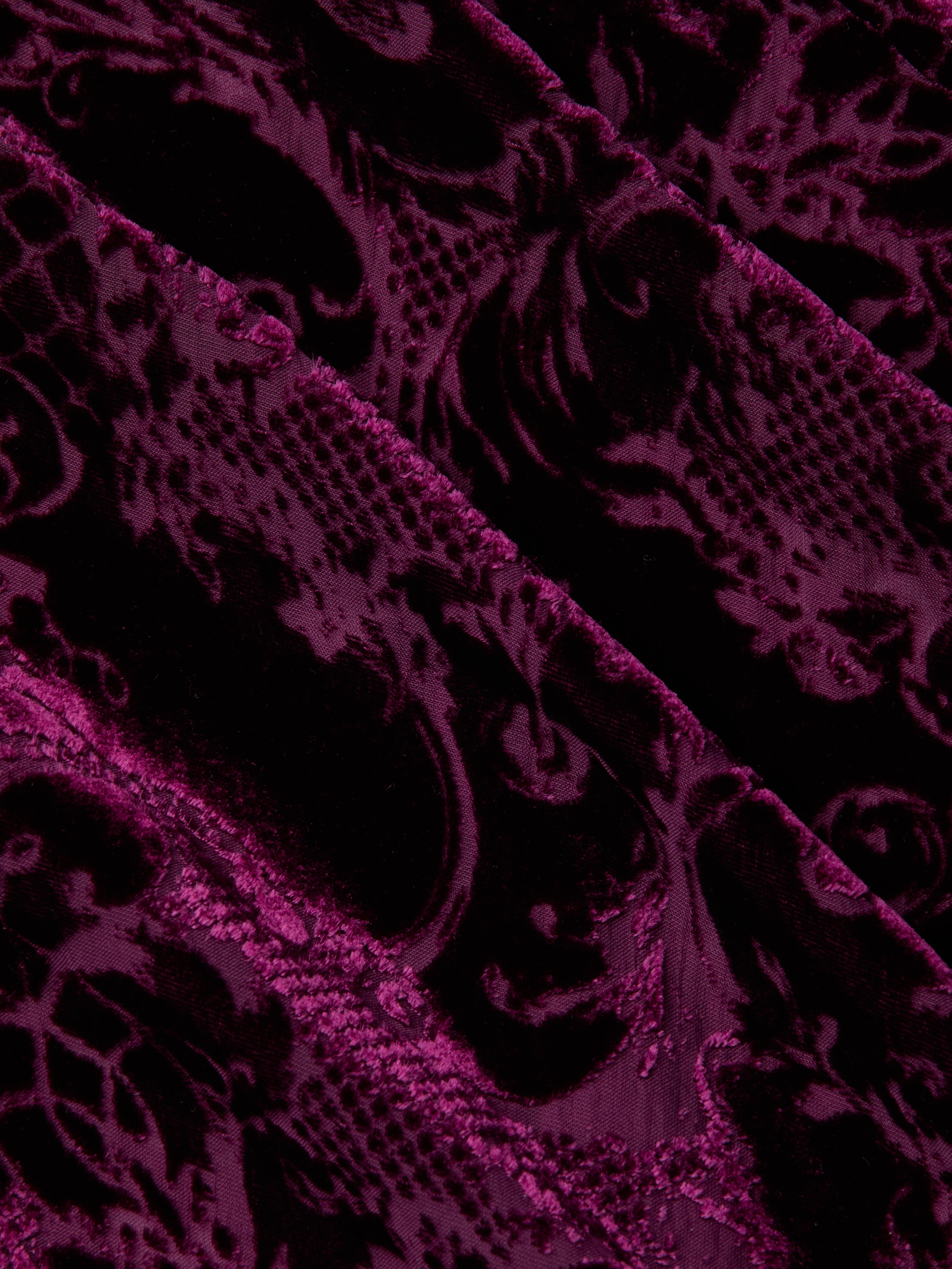 Christine Burnout Velvet Dress - 5