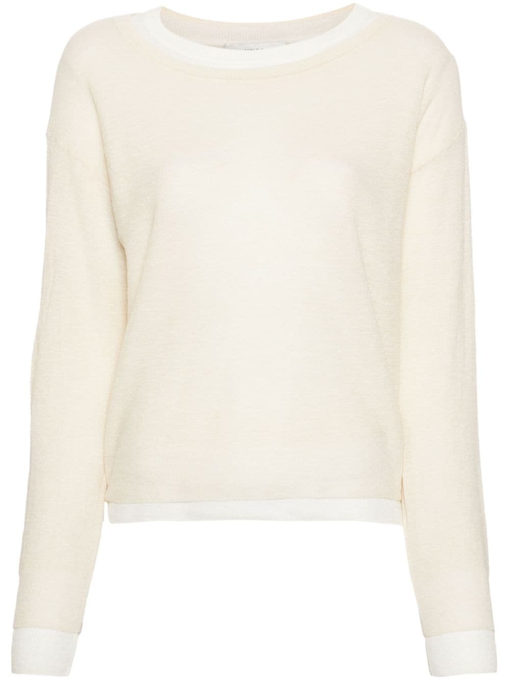 double-layer wool-blend jumper - 1