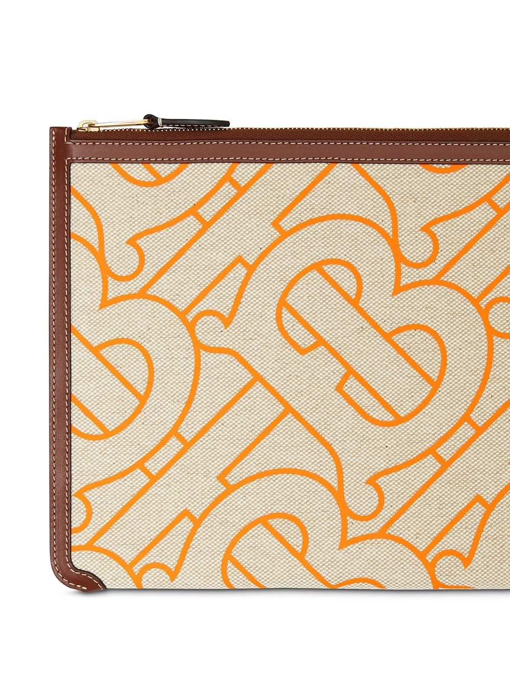 Monogram-motif zipped pouch - 4