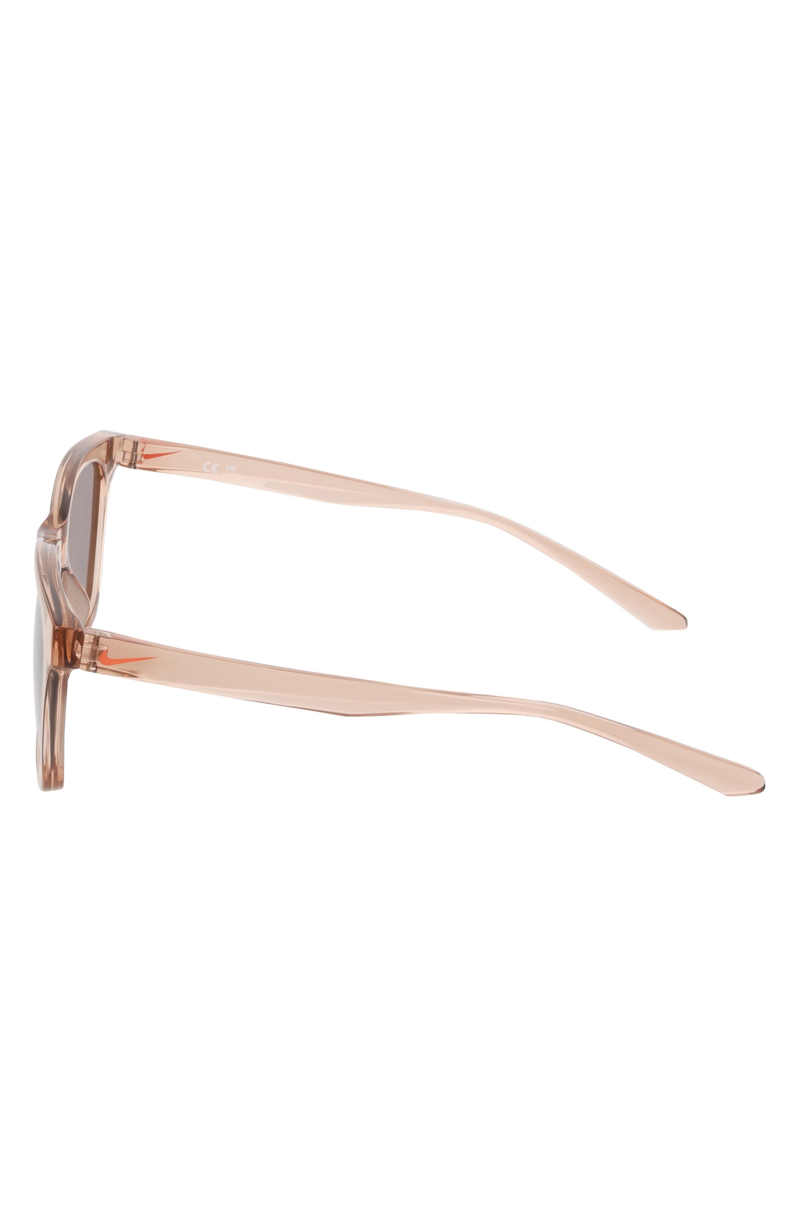 Nike Vital Flow 53mm Gradient Tea Cup Sunglasses in Washed Coral /Brown Gradient at Nordstrom - 8