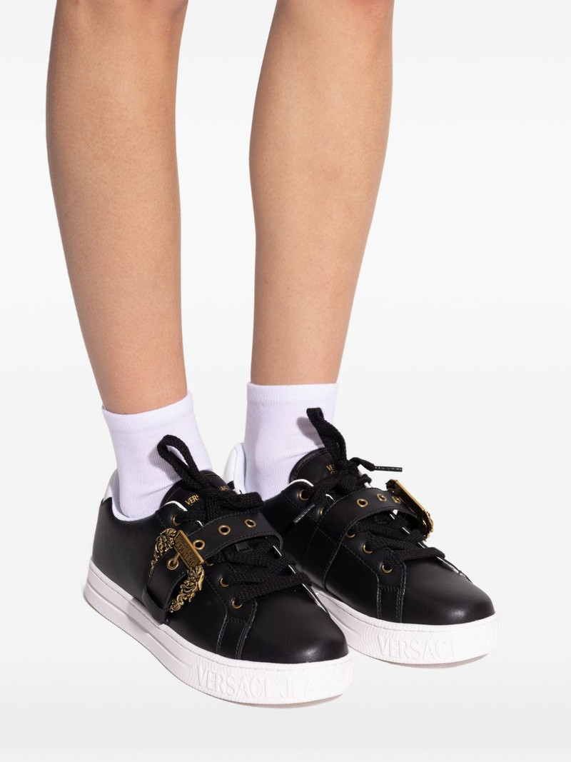 buckle leather sneakers 5