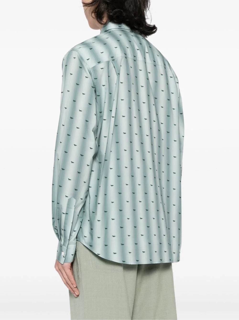 LOGO-PRINT COTTON SHIRT - 3