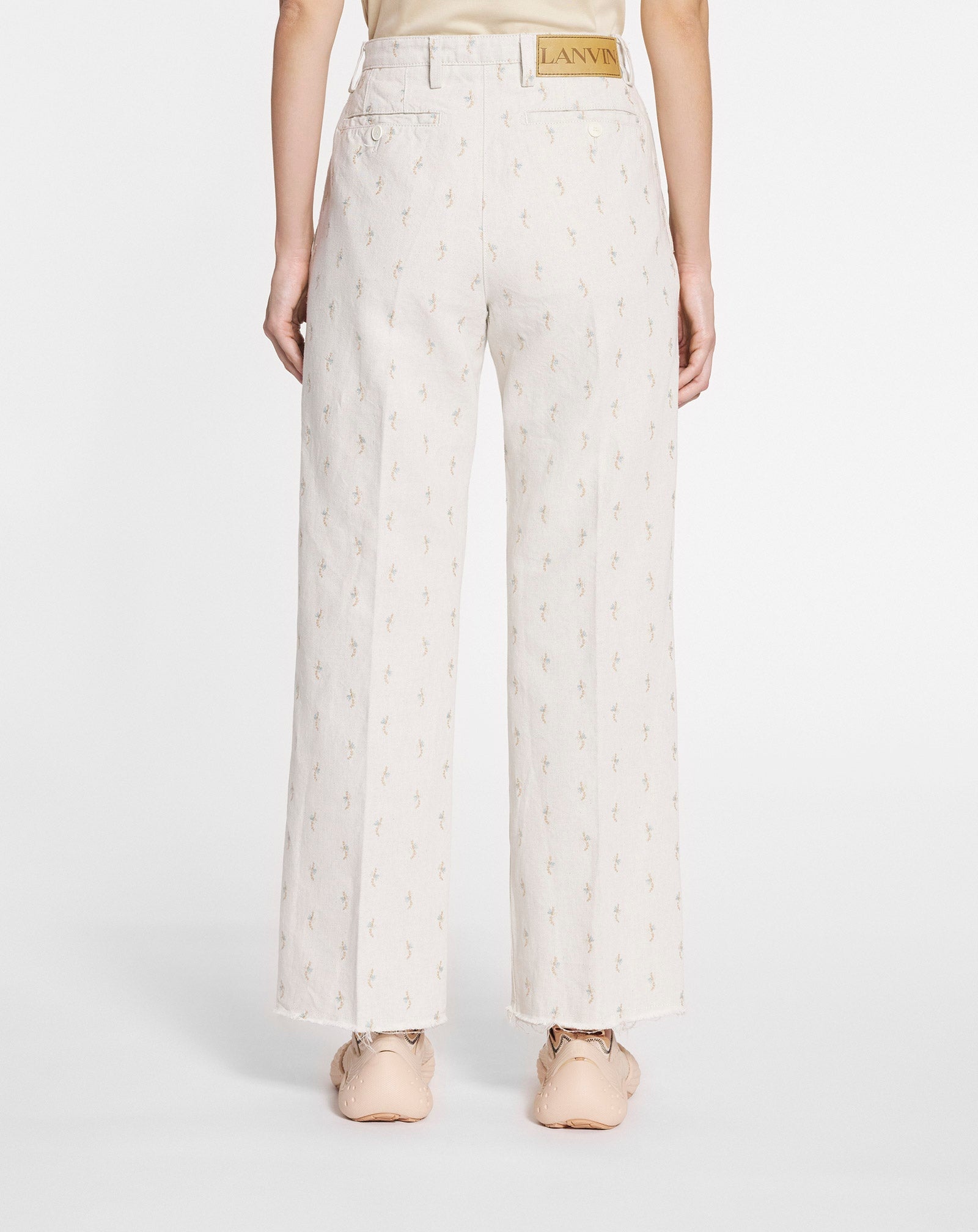DENIM PANTS WITH EMBROIDERY - 4
