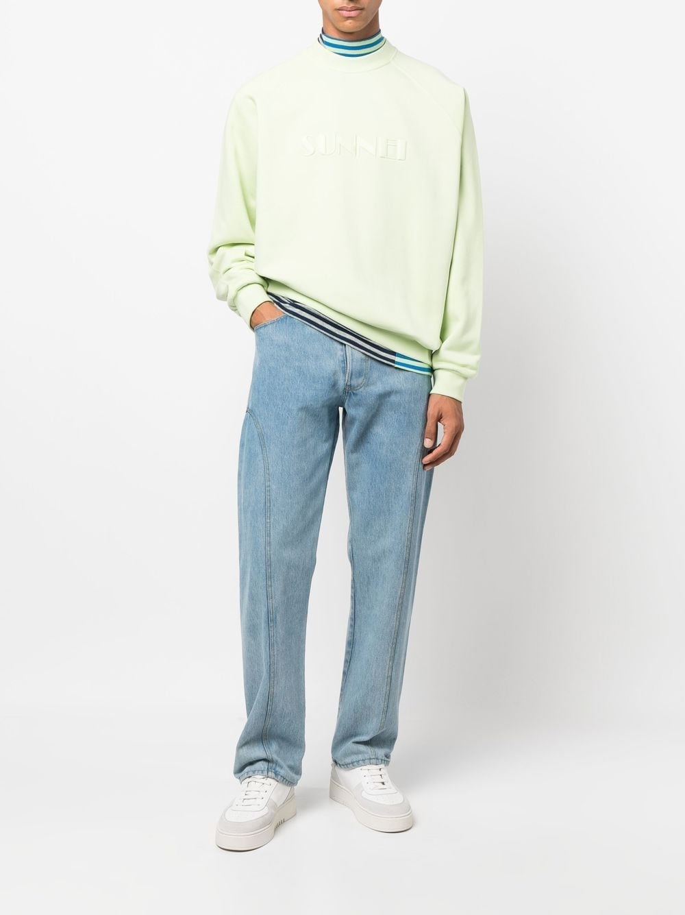 EMBROIDERED-LOGO DETAIL SWEATSHIRT - 5