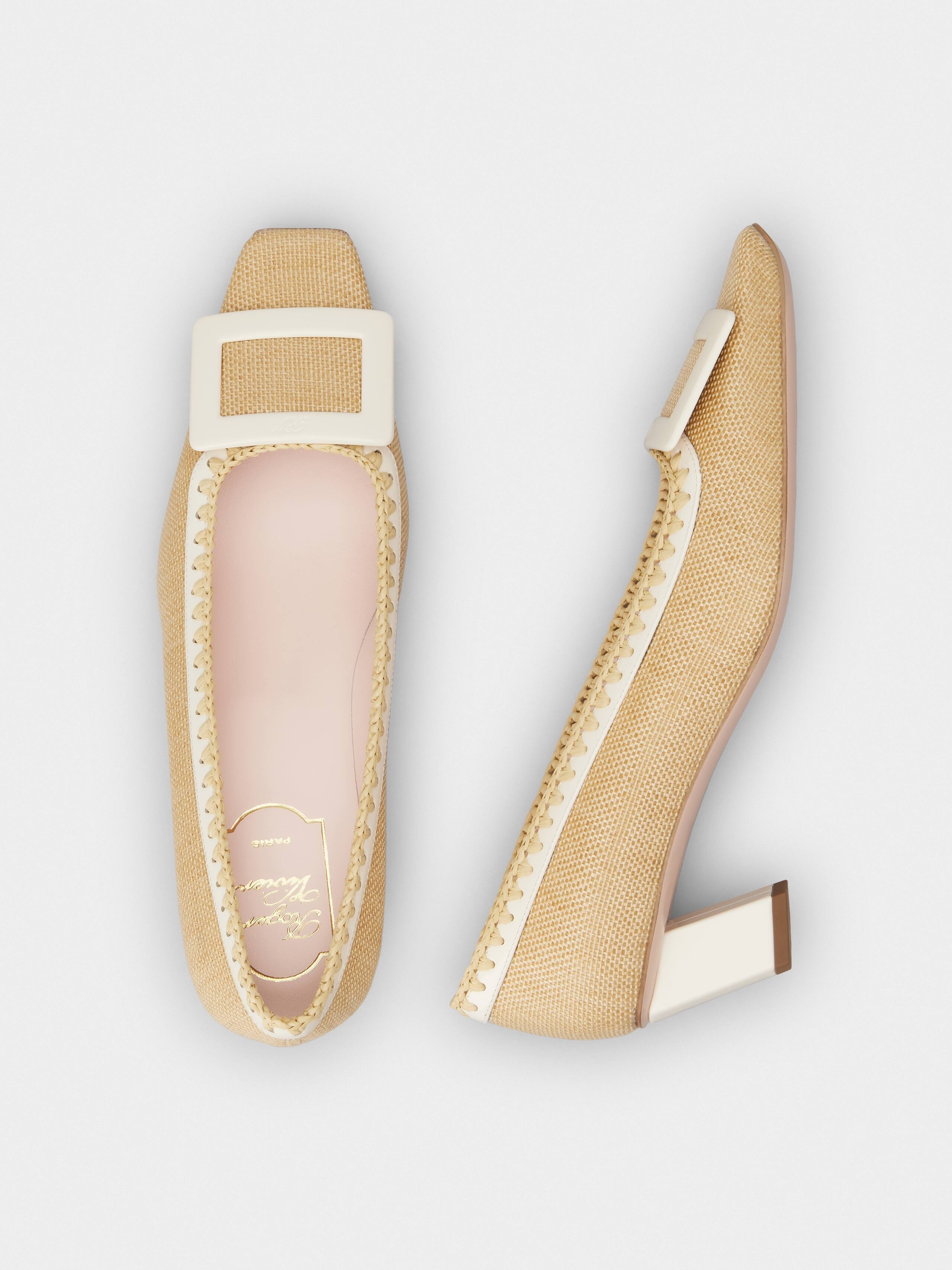 Belle Vivier Pumps in canvas - 4