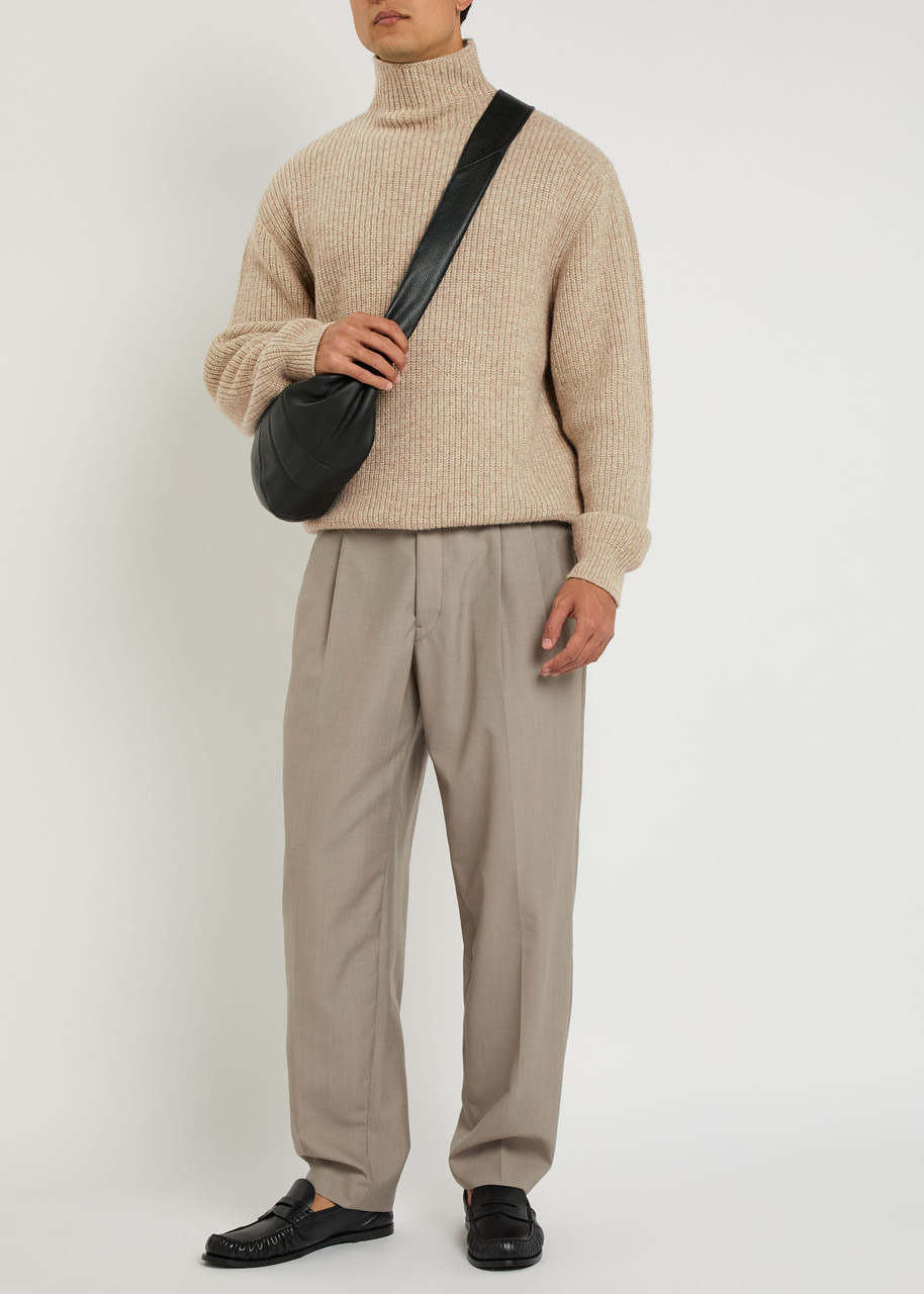 Lemaire High Neck Ribbed Alpaca-blend Jumper - 4